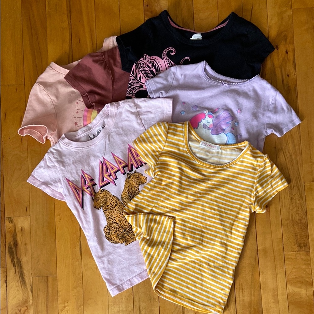 Bundle of Girls T-Shirts. Size 5